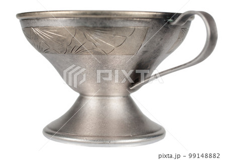 Antique retro silver coffee cup 99148882