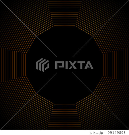 Deluxe golden minimal polygonal lines abstract futuristic tech background 99149893
