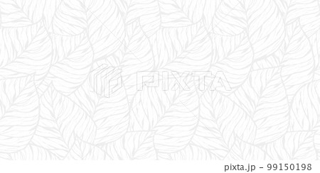 葉っぱのイラストパターン 背景素材 葉っぱのイラストパターン 背景素材 99150198