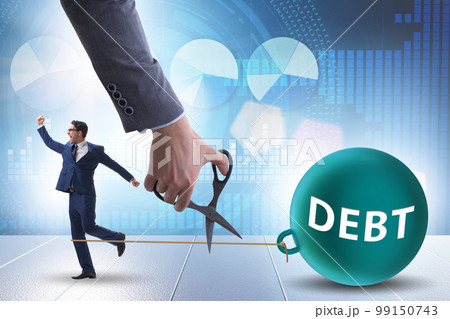 Concept of paying off all the debts 99150743
