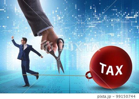 Concept of paying all the taxes 99150744