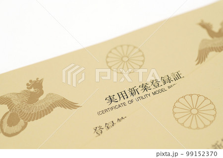 実用新案登録証 実用新案登録証 99152370