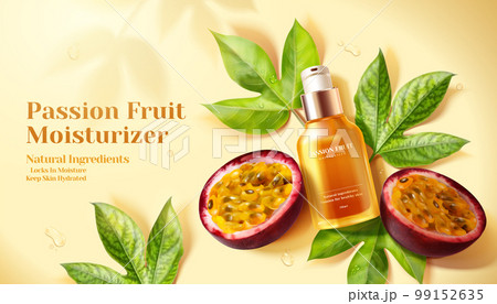 Passion fruit skin care product ad 99152635