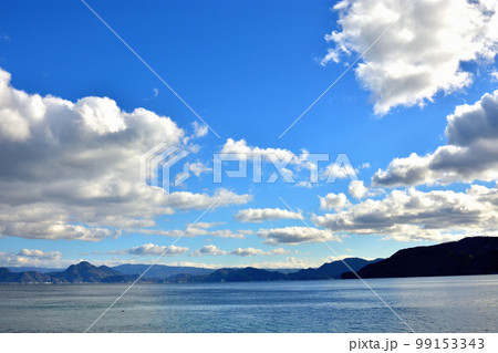 駿河湾と晩秋の空 駿河湾と晩秋の空 99153343