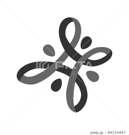 Teamwork concept logo template Icon Illustration Brand Identity. Isolated and flat illustration. Vector graphic 99154947