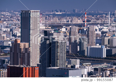 《東京都》タワーマンションが建ち並ぶ・中央区ベイエリア 99155087