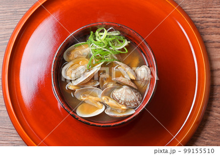 注)湯気は合成です。あさりのお味噌汁。アサリのみそ汁。和食。 注)湯気は合成です。あさりのお味噌汁。アサリのみそ汁。和食。 99155510