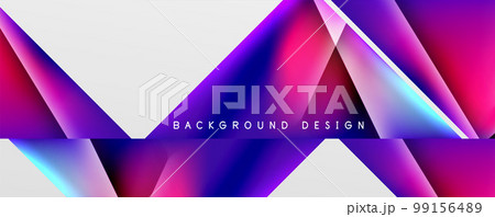 Triangle fluid color gradient abstract background. Vector Illustration For Wallpaper, Banner, Background, Card, Book Illustration, landing page 99156489