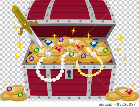 Treasure chest treasure red 99156857