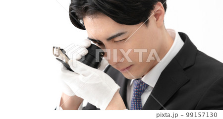 鑑定士　ルーペ　腕時計　男性　 99157130