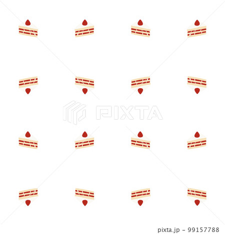 イチゴのショートケーキのイラスト 99157788