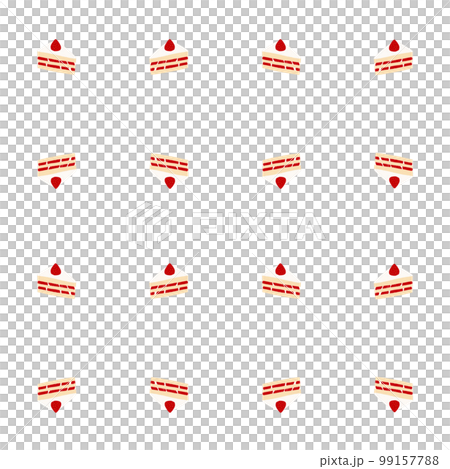 イチゴのショートケーキのイラスト 99157788