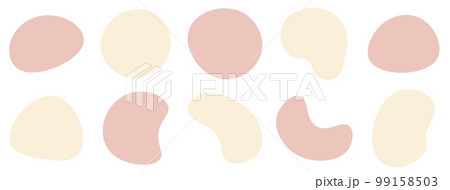 ゆるいフレームセット　抽象的　シェイプ 99158503