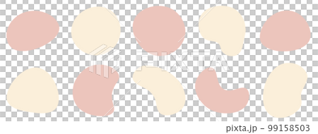 ゆるいフレームセット　抽象的　シェイプ 99158503