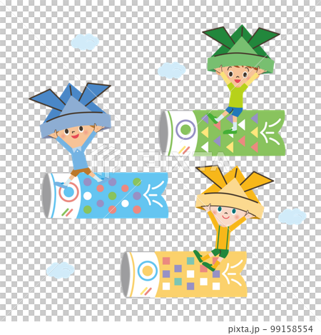鯉のぼり　男の子　イラスト　空 99158554