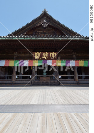 新緑の長谷寺　本堂と舞台　奈良県桜井市初瀬 99159090