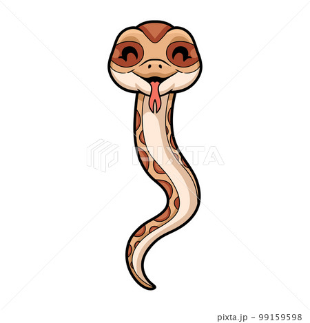 Cute daboia russelii snake cartoon 99159598