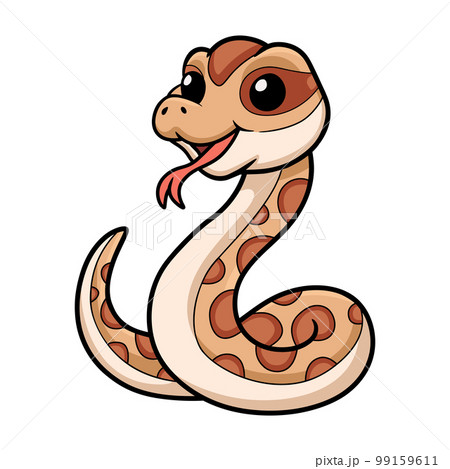 Cute daboia russelii snake cartoon 99159611