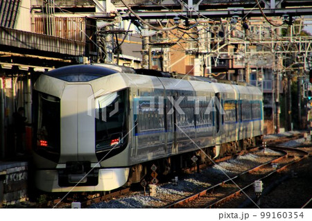 100年を超える歴史の地上線・地上駅『春日部駅』を行く東武特急・リバティ500系 100年を超える歴史の地上線・地上駅『春日部駅』を行く東武特急・リバティ500系 99160354