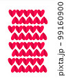 simple clean card with hearts. valentine party greeting design 99160900