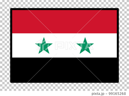 トルコ・シリア地震支援 シリアの国旗のイラスト トルコ・シリア地震支援 シリアの国旗のイラスト 99165268