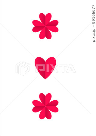 simple clean card with hearts 99166677