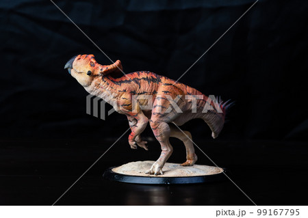 Protoceratops , dinosaur on black background Protoceratops , dinosaur on black background 99167795
