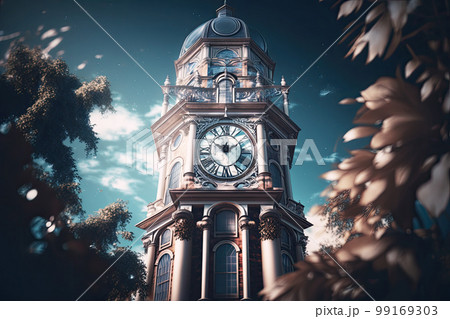 時計塔のイラスト素材 [99169303] - PIXTA