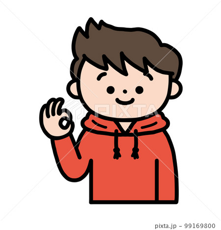 OKサインをする男の子 99169800