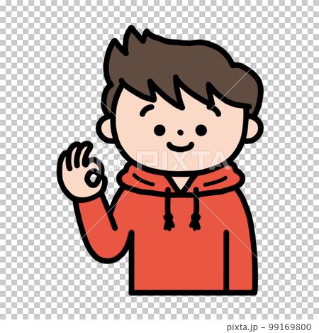 OKサインをする男の子 99169800