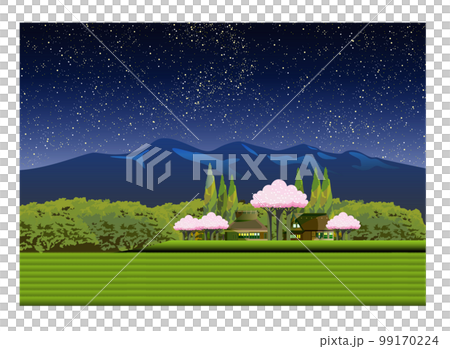 Beautiful Japanese mountain village scenery with old houses Beautiful Japanese mountain village scenery with old houses 99170224