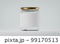 白いラベルを巻いたガラス瓶 99170513