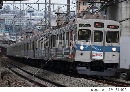 朝の田園都市線を走る東急8500系 朝の田園都市線を走る東急8500系 99171402