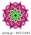 Clip art with pink decorative single pattern 99171983