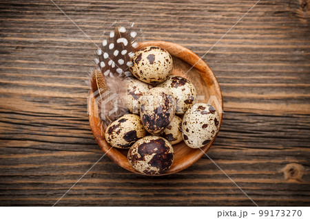 Quail eggs with pen Quail eggs with pen 99173270