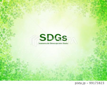 新緑　若葉　SDGsイメージ背景素材 99173823