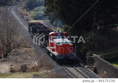 水郡線 袋田付近 DE10工事列車 水郡線 袋田付近 DE10工事列車 99175130