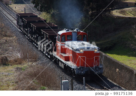 水郡線 袋田付近 DE10工事列車 99175136