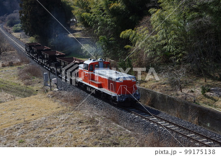 水郡線 袋田付近 DE10工事列車 99175138