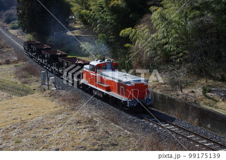 水郡線 袋田付近 DE10工事列車 水郡線 袋田付近 DE10工事列車 99175139