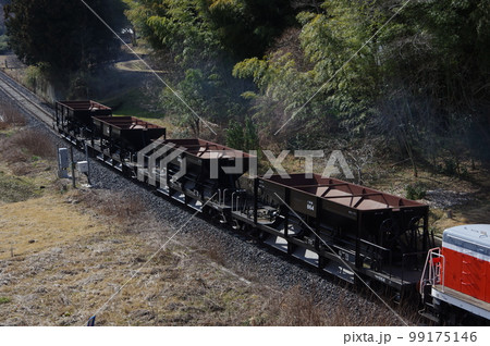 水郡線 袋田付近 DE10工事列車 99175146