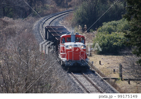 水郡線 袋田付近 DE10工事列車 水郡線 袋田付近 DE10工事列車 99175149