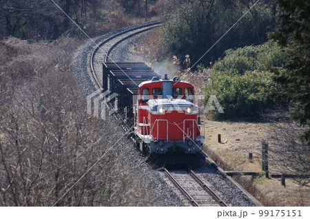 水郡線 袋田付近 DE10工事列車 水郡線 袋田付近 DE10工事列車 99175151