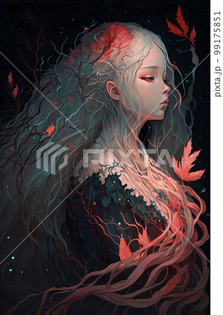 ミステリアスな雰囲気の美少女ポセイドン「AI生成画像」 99175851