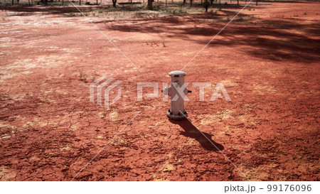 old rusted fire hydrant in desert old rusted fire hydrant in desert 99176096