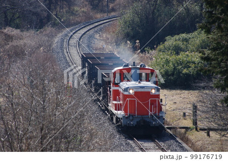 水郡線 袋田付近 DE10工事列車 99176719