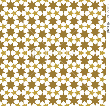 Seamless arabic tradition geometric ornament in color. 99177052