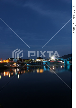 錦帯橋 山口県観光岩国市横山 Light up Kintai Bridge 錦帯橋 山口県観光岩国市横山 Light up Kintai Bridge 99177949