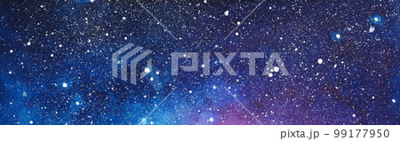 cosmic illustration. Beautiful colorful space background. Watercolor Cosmos 99177950