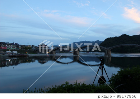 錦帯橋 山口県観光岩国市横山 Light up Kintai Bridge 錦帯橋 山口県観光岩国市横山 Light up Kintai Bridge 99177956